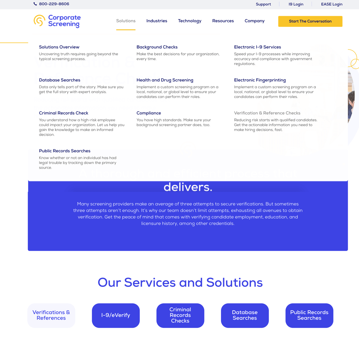 Portfolio Example Corporate Screening SmartBug Media®